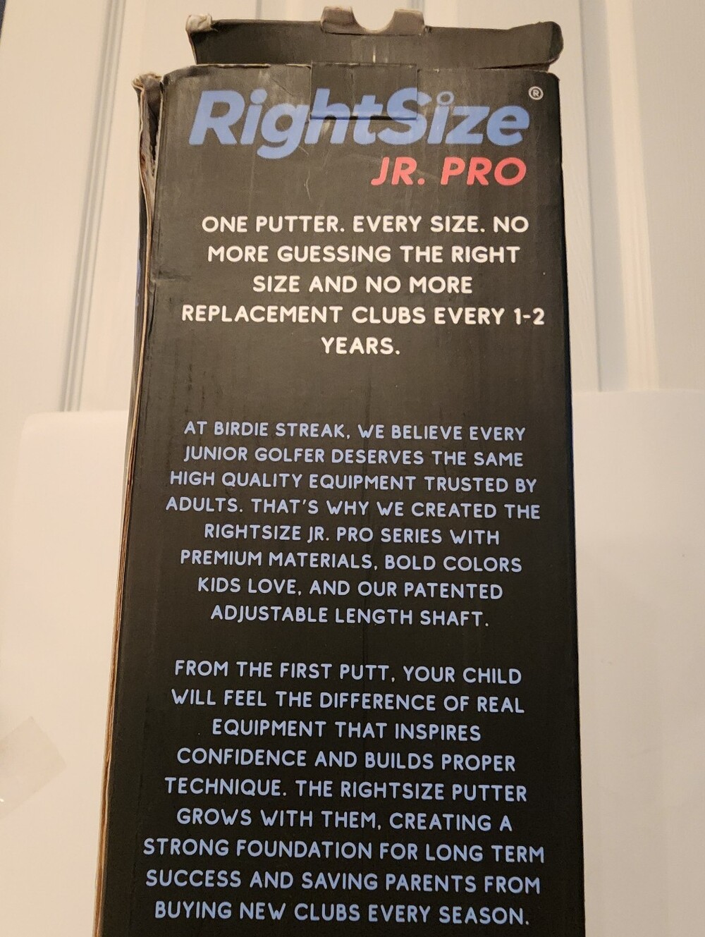 RightSize JR. Pro Series Golf Putter by Birdie Streak, Adj Length for Age 5-12 - Picture 8 of 13